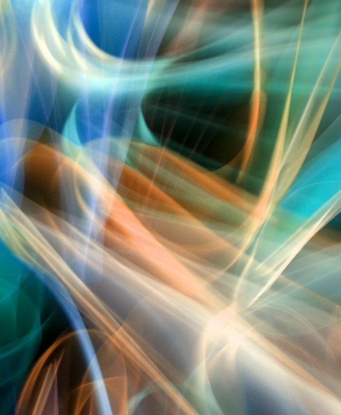 Abstract blue and white energetic lines representing morning movement