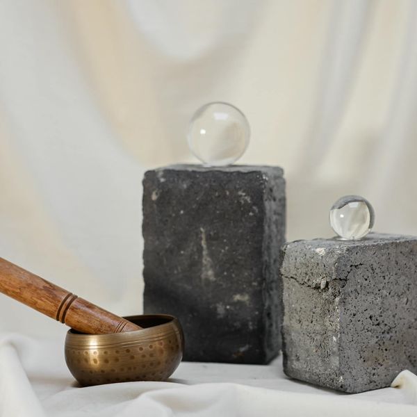 Abstract crystal structure showing inner balance and strength